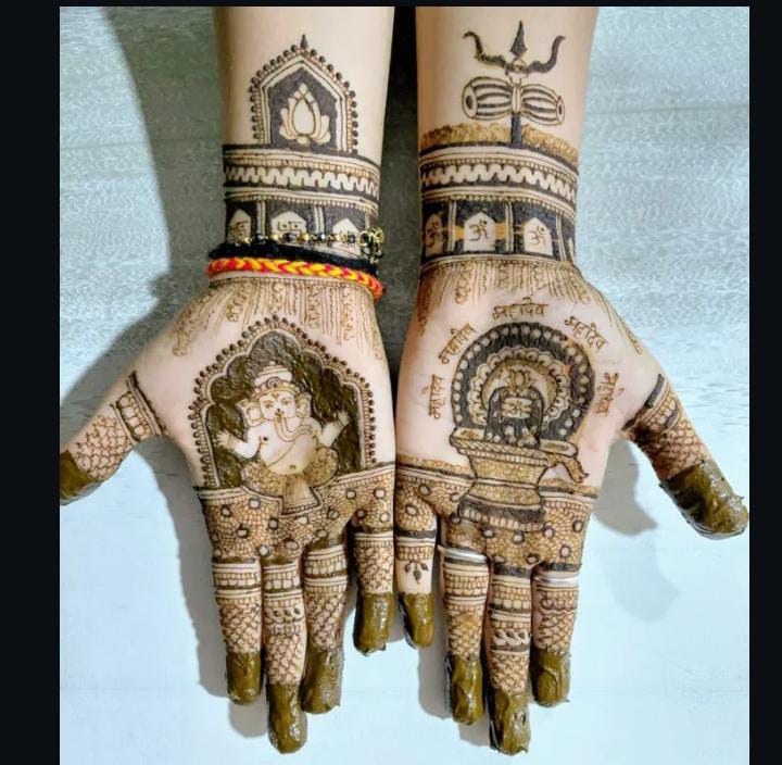 Rajasthani style bridal mehandi